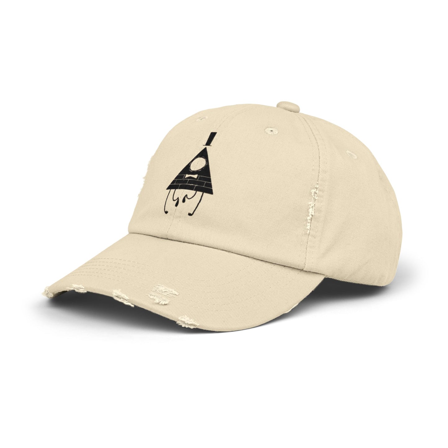 Unisex Distressed Cap (Bill cipher)